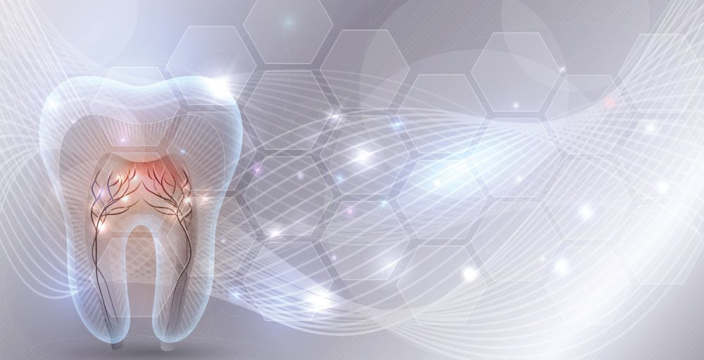 Абстрактный зуб фон