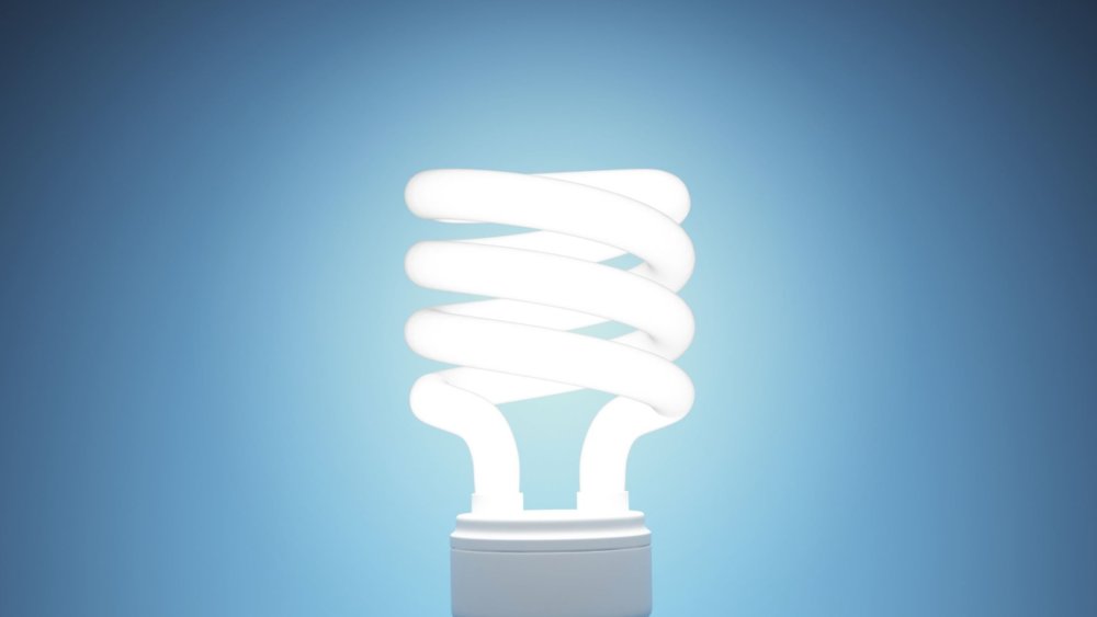 Фон энергосберегающая лампа