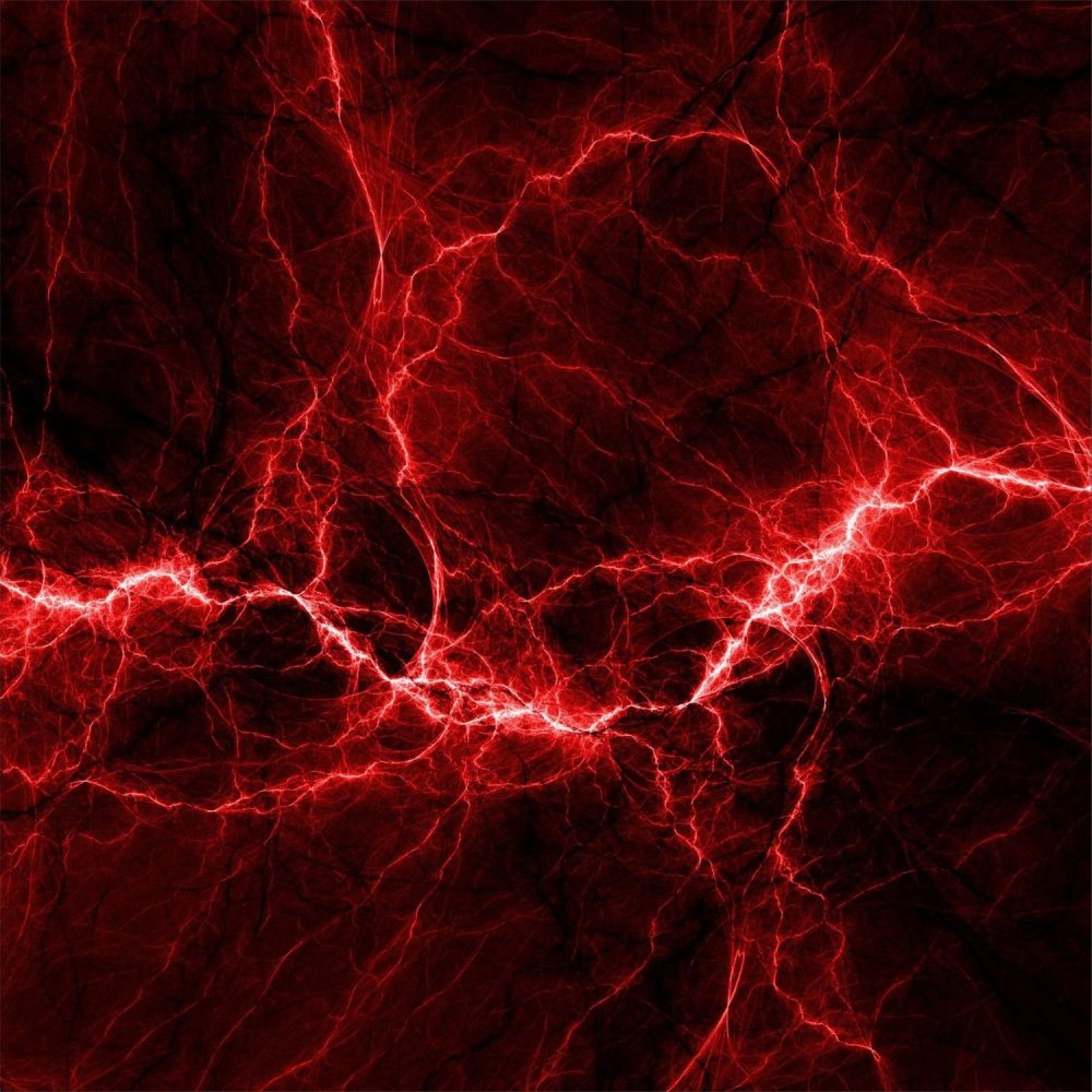 Красно синяя молния