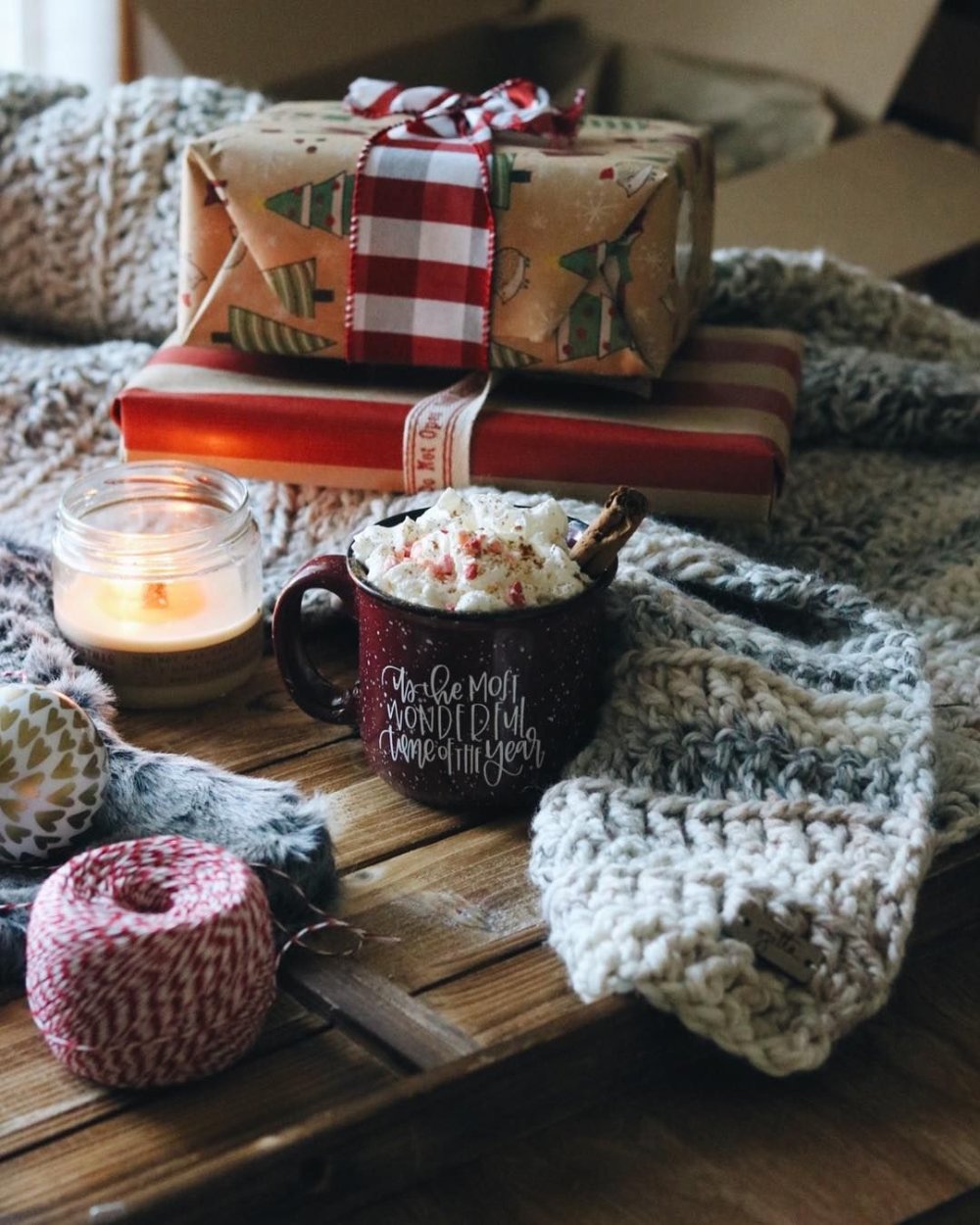 Зима чай уют