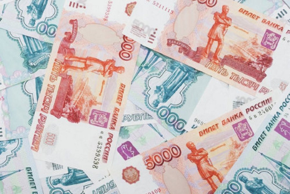 Рамка из российских купюр