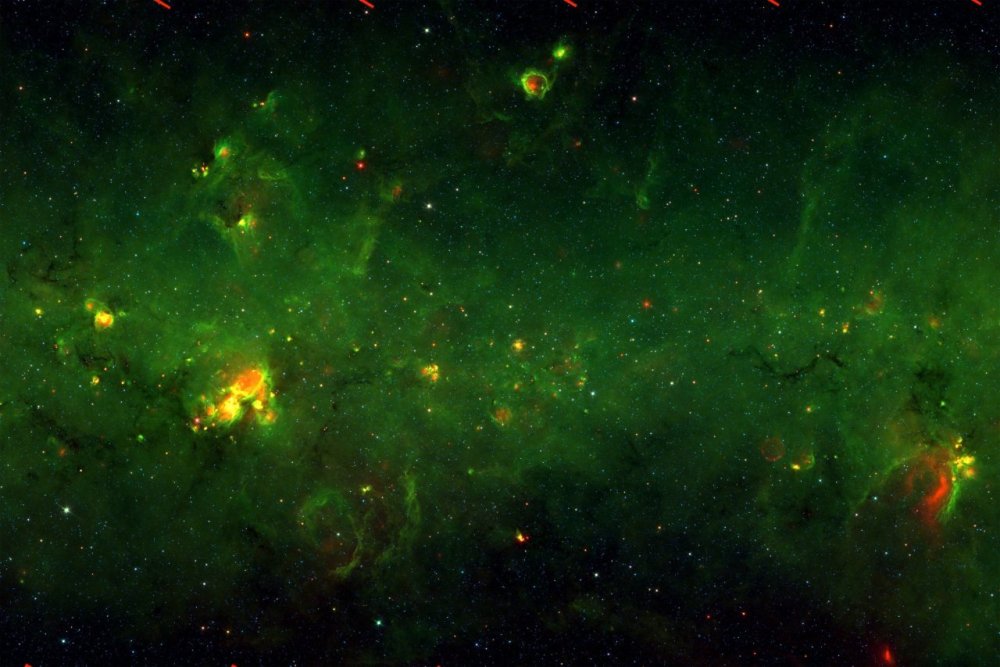 Космос в зеленых тонах