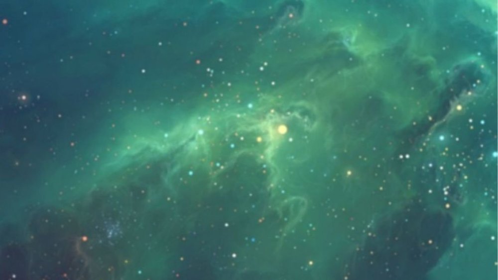 Светло зеленый космос