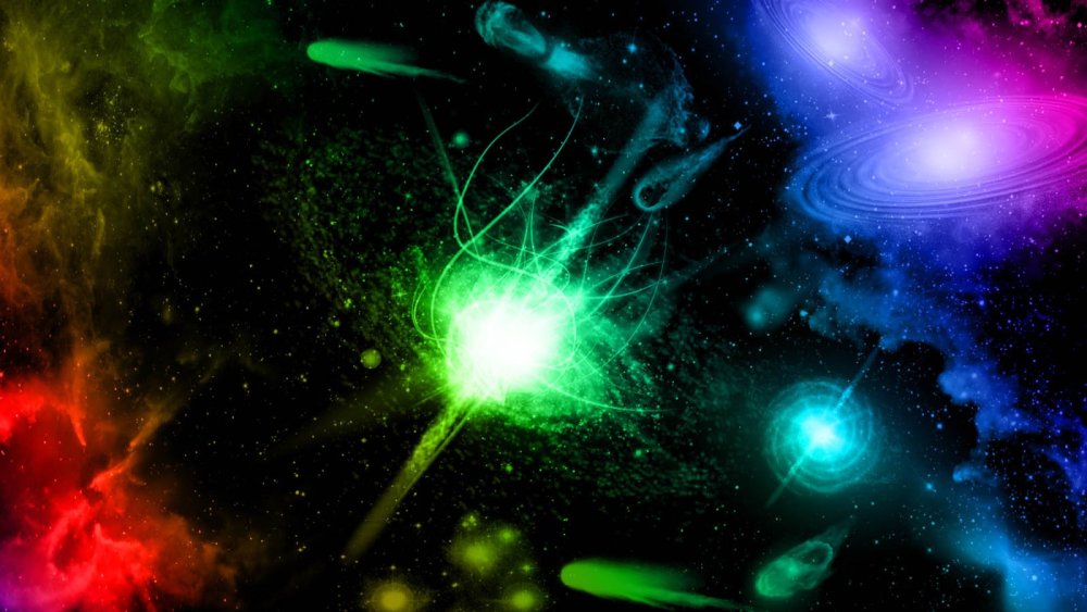 Планета зеленого цвета