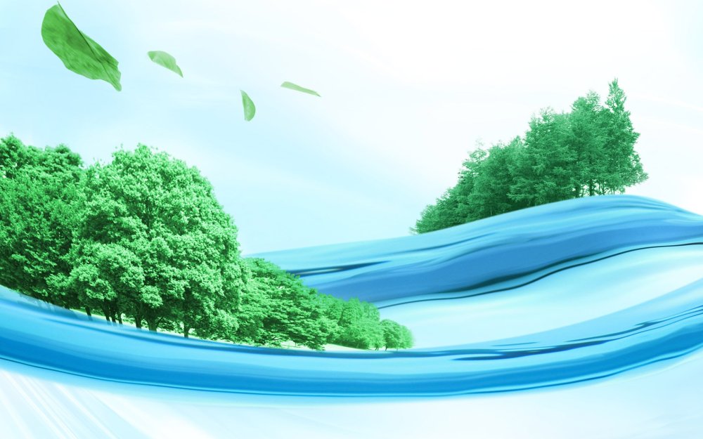 Красивый баннер с водой