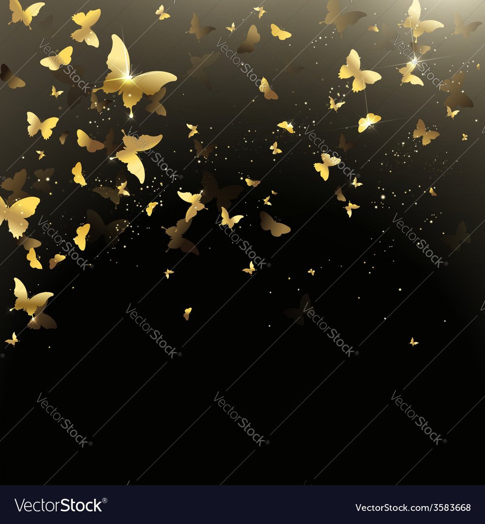 Butterfly Black and Gold