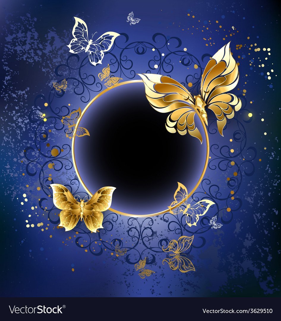 Золотом на голубом фоне