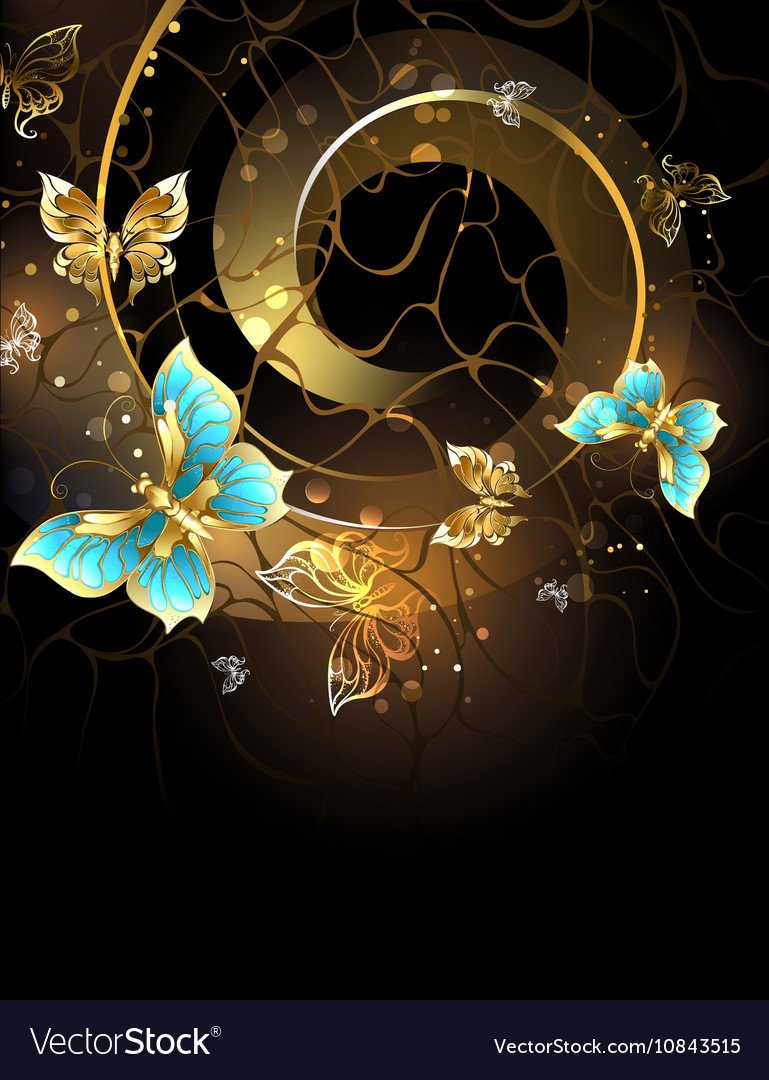 Бабочки звезды золотые