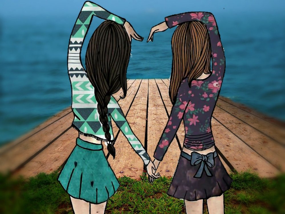 Три девушки мультяшные