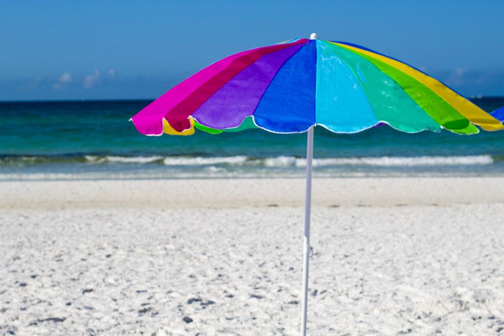 Пляжный зонт обои