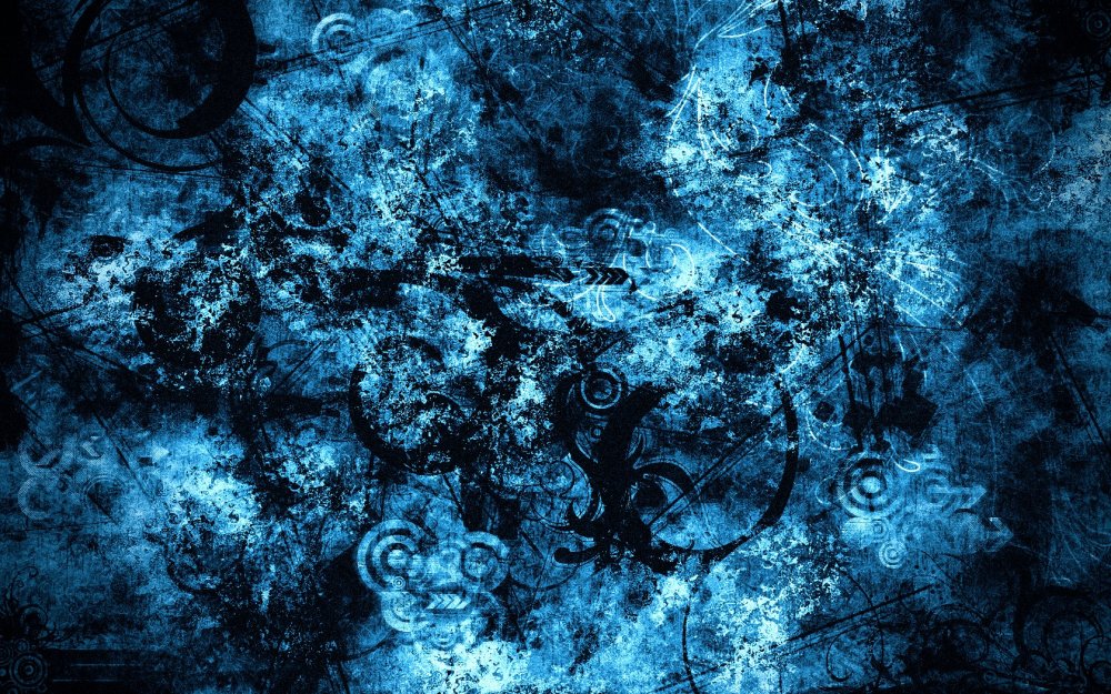 Синий гранж