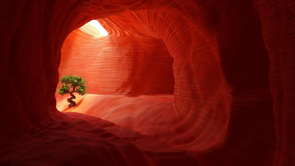 Стена пещеры