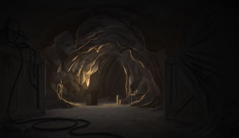 Пещера внутри арт