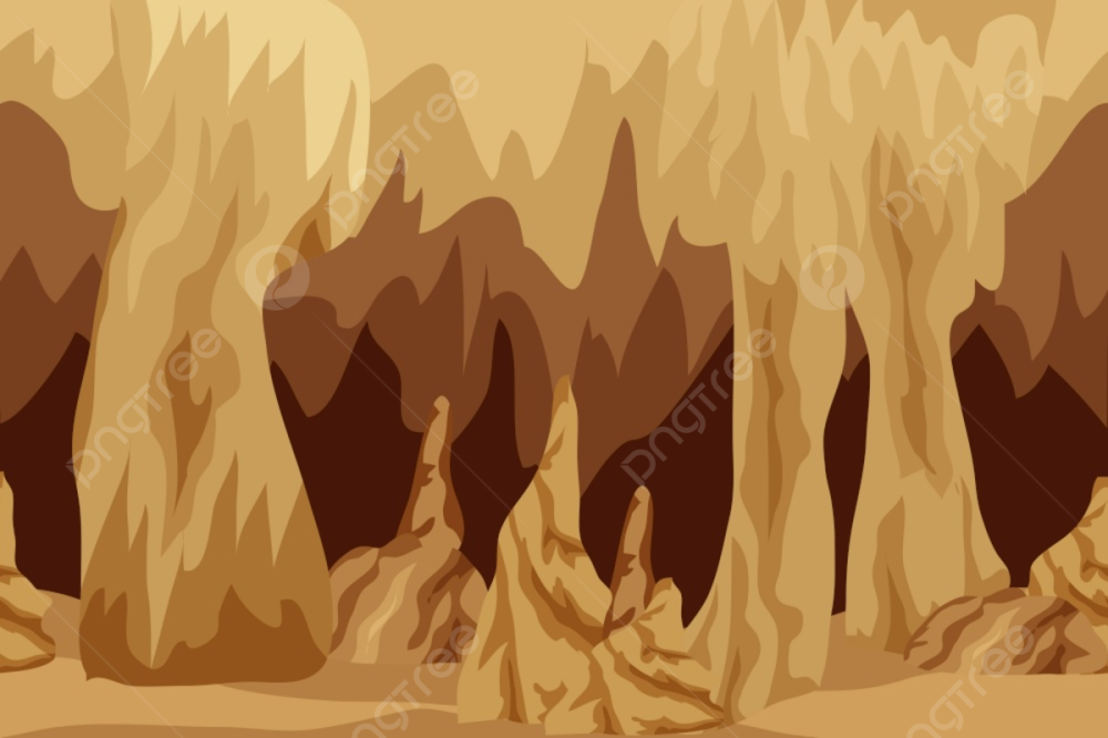 Подземная пещера вектор