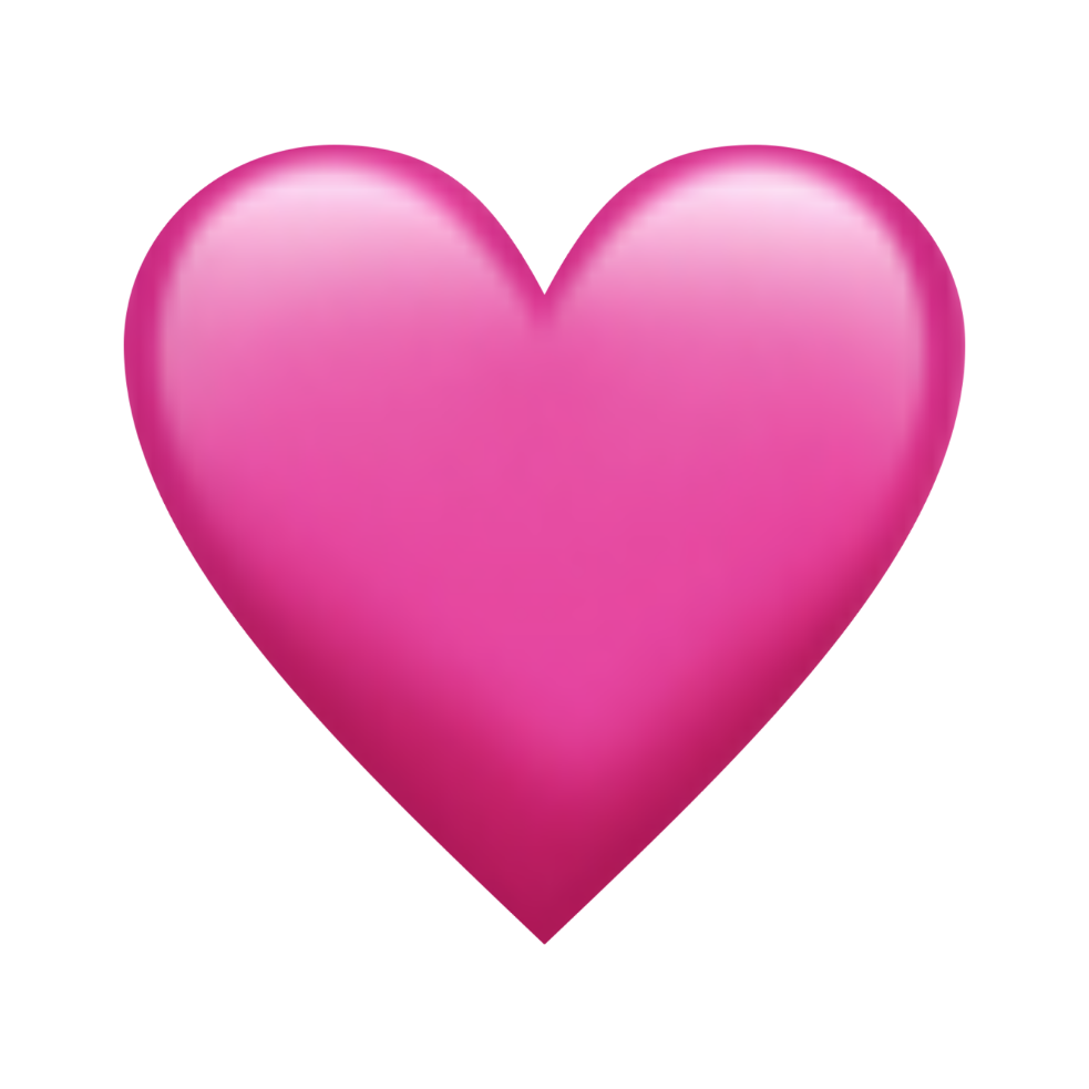 Розовое сердце эмодзи