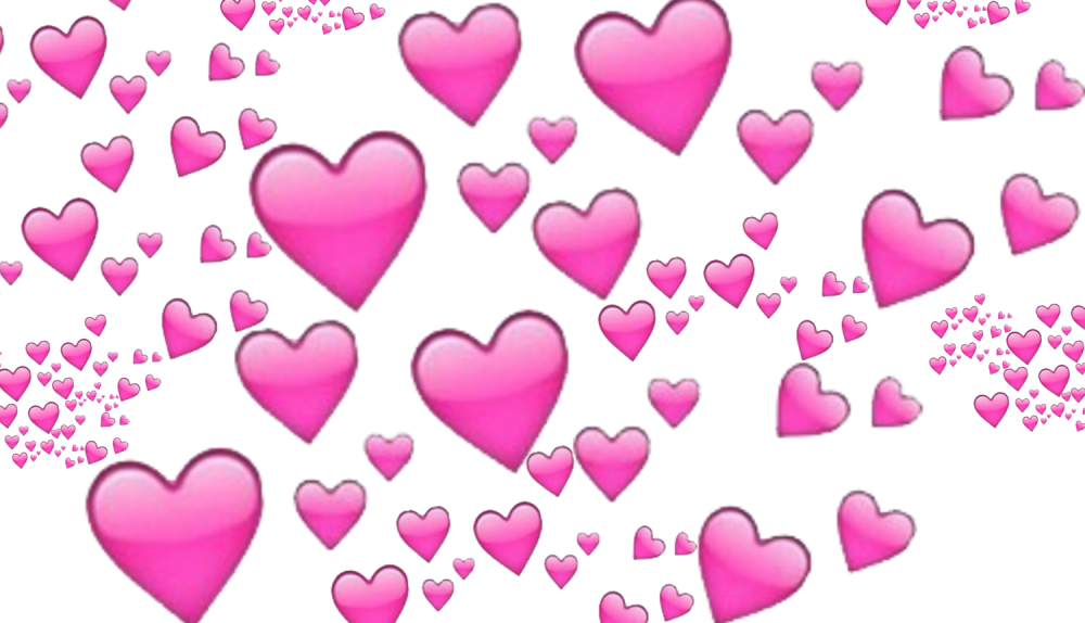 Много розовых сердечек для фотошопа