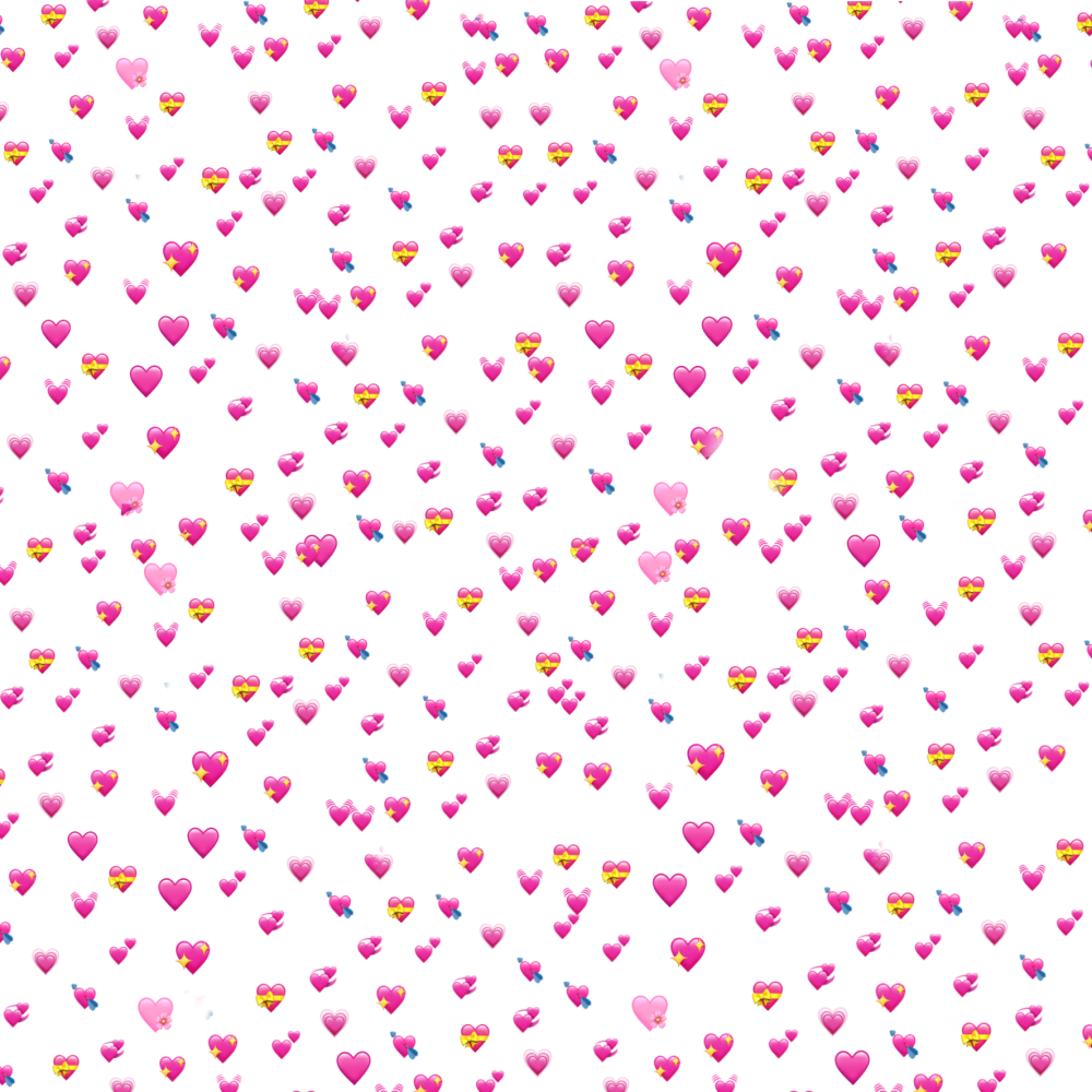 Мелкие сердечки на белом фоне