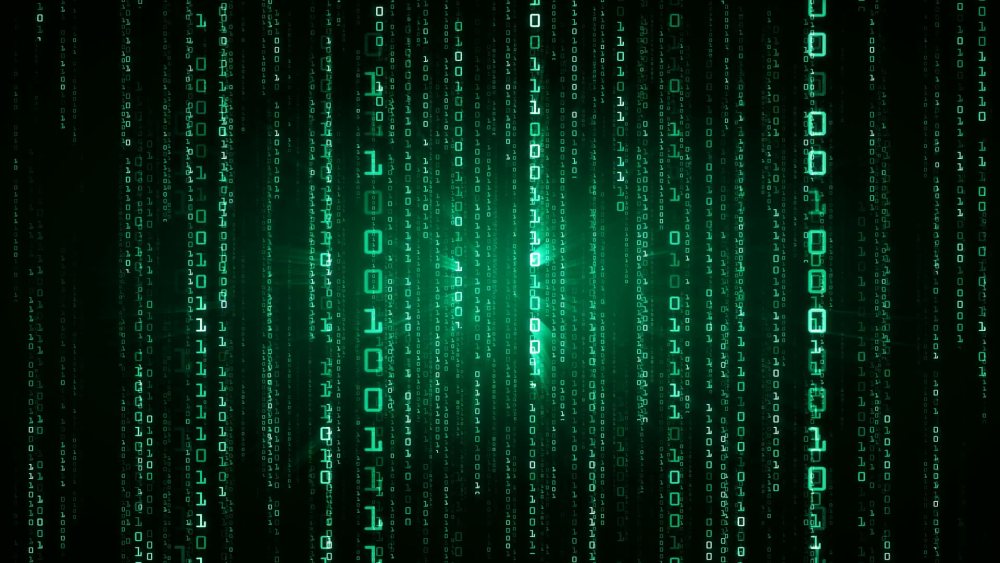 Матрица 101011010010101001010 синяя