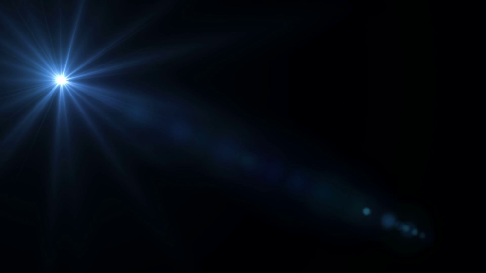 Лучи на черном фоне