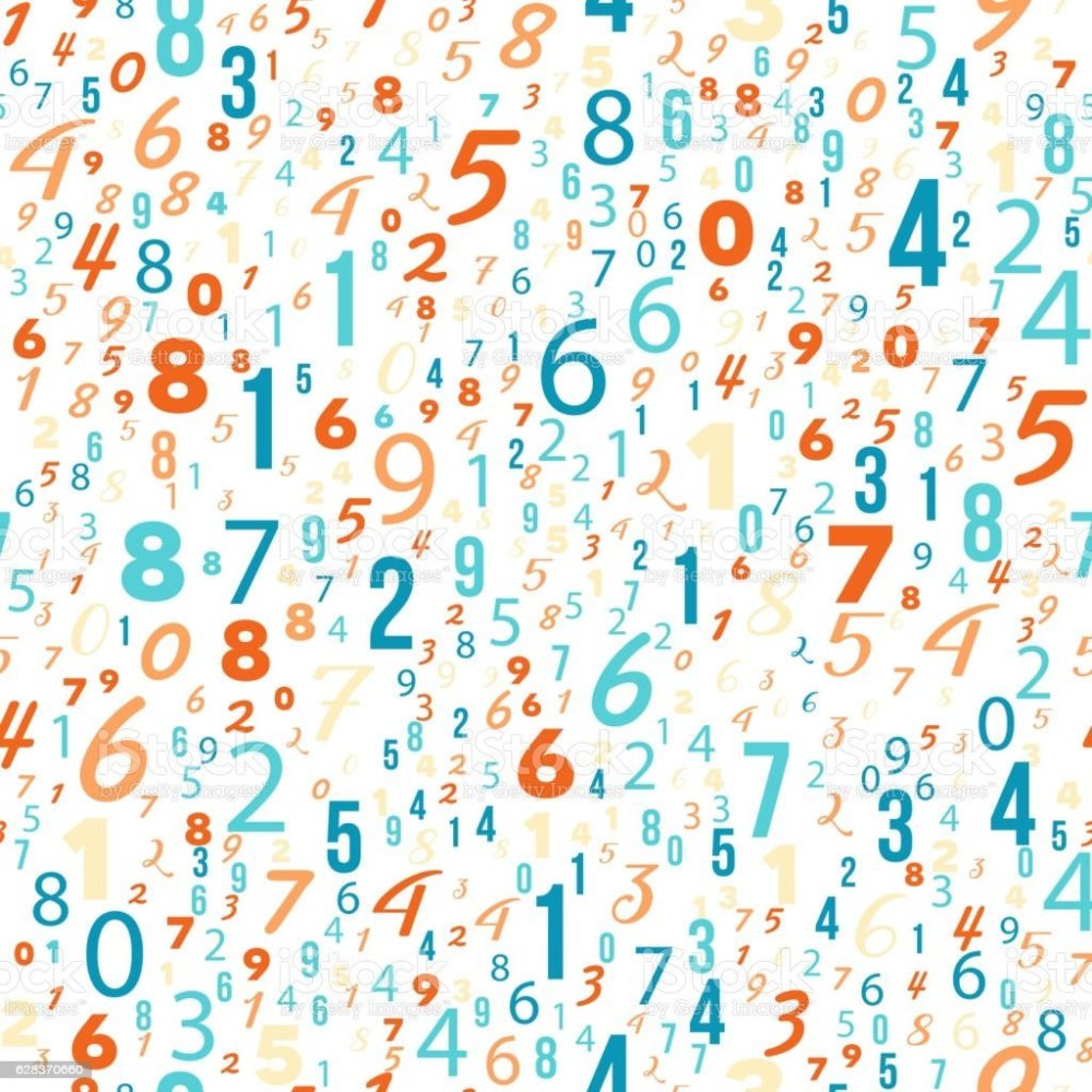 Фон цифры для детей