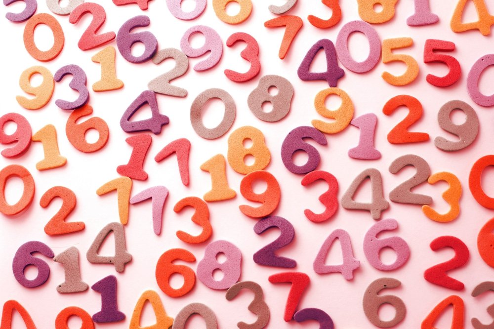 Фон цифры для детей