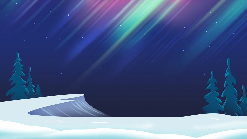 Северное сияние фон