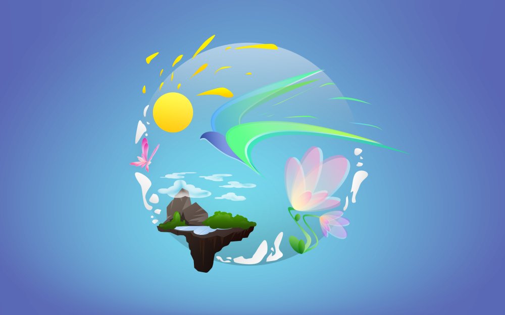 Обои на рабочий стол Рисованные