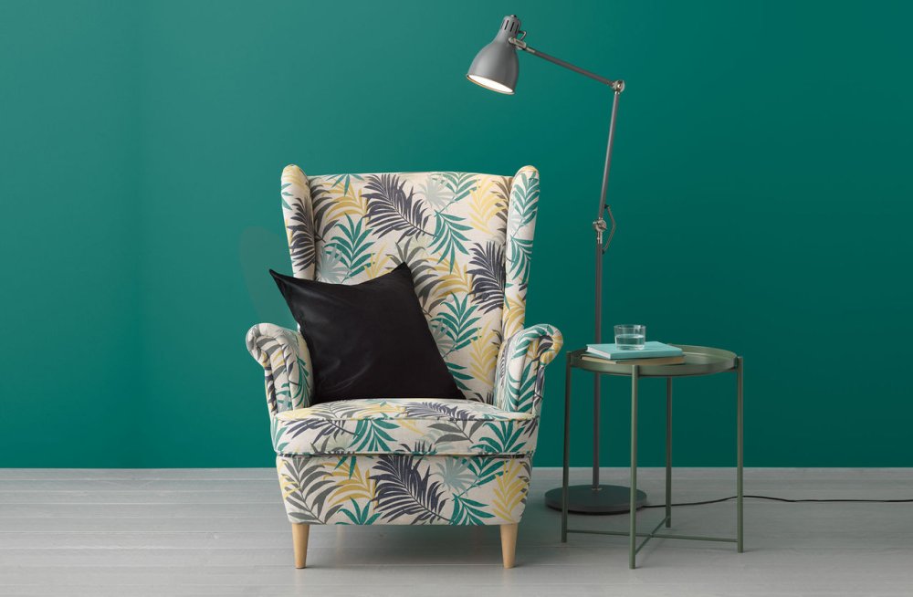 Изумрудно серое кресло