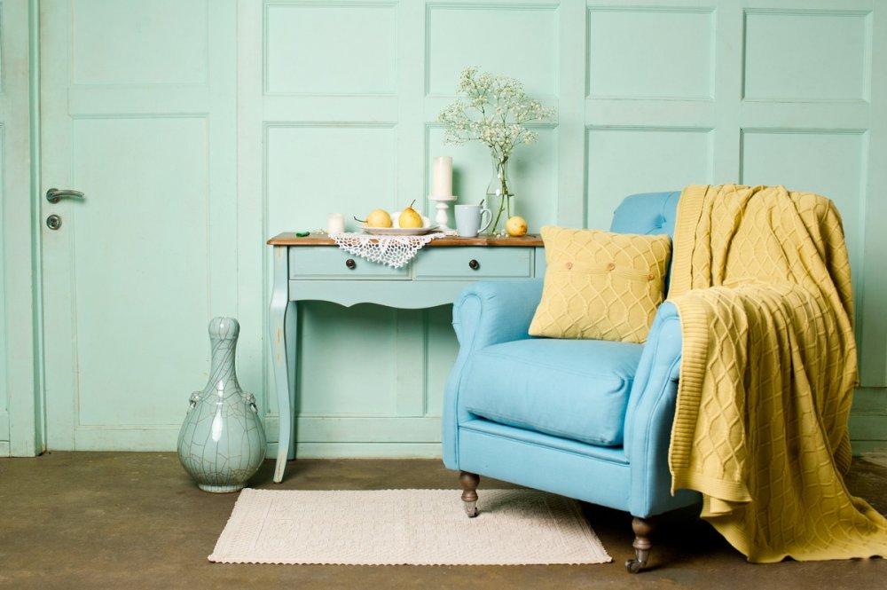 Бритиш Грин цвет в интерьере