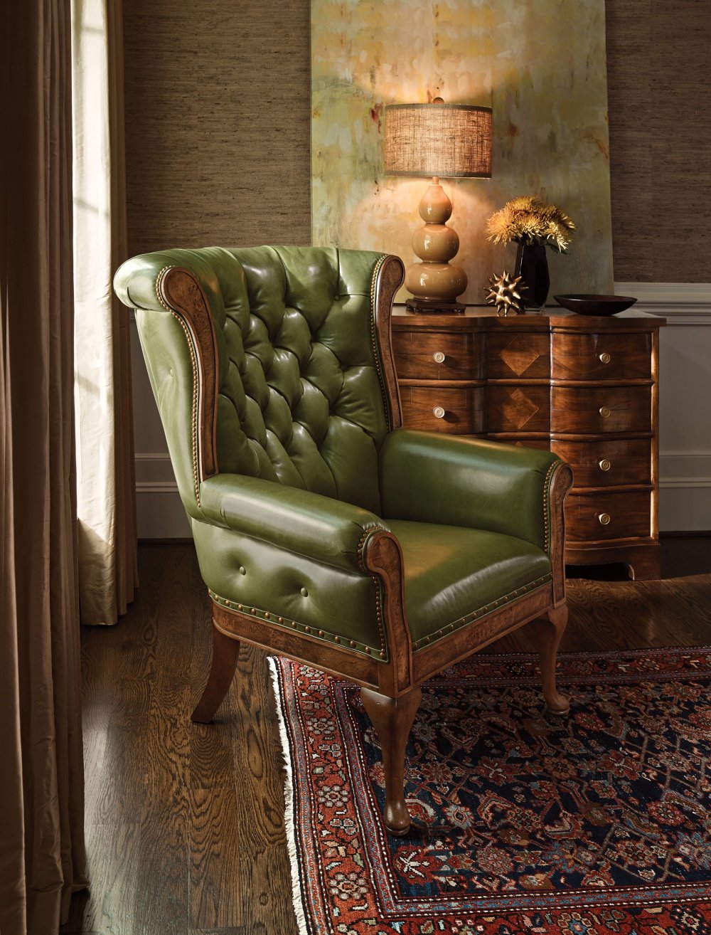 Кресло зелёное Ричмонд