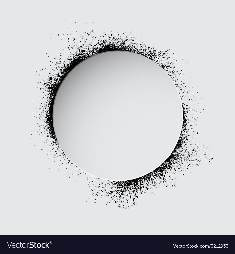 Белый размытый круг