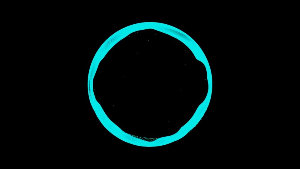 Белый круг на черном фоне