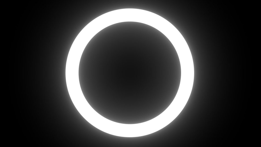 Круг на черном фоне