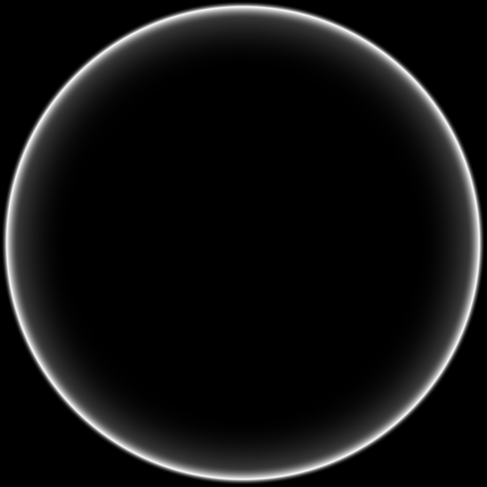 Белый круг на черном фоне