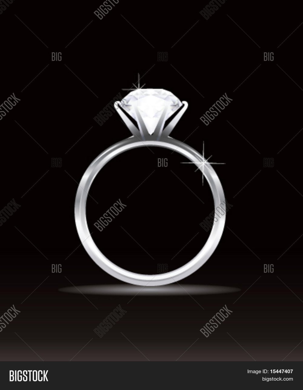 Серебро кольцо черном фоне