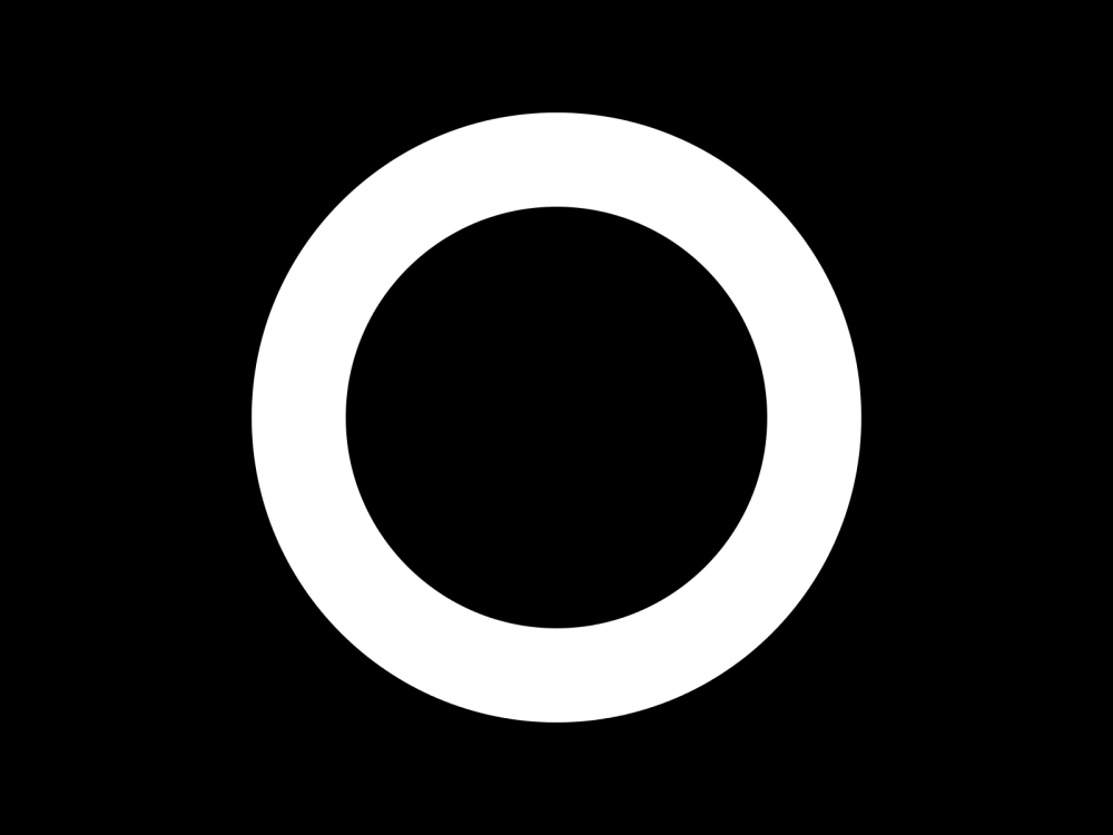 Круг на черном фоне