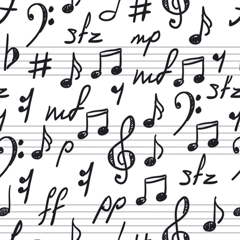 Скрапбукинг бумага Ноты