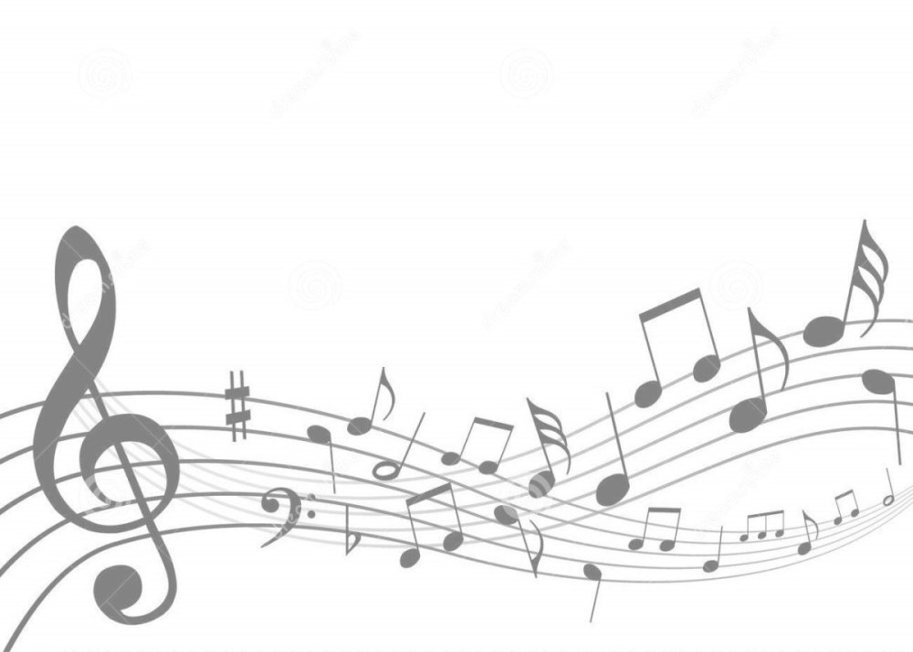 Фон из скрипичных ключей