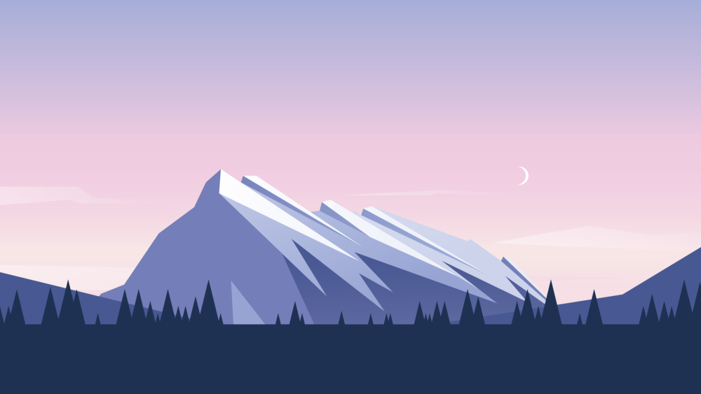 Горы вектор панорама