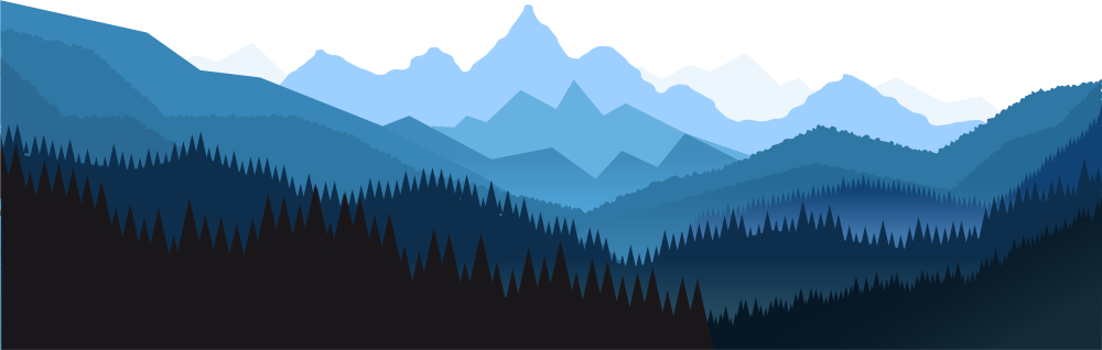 Флэт дезигн горы