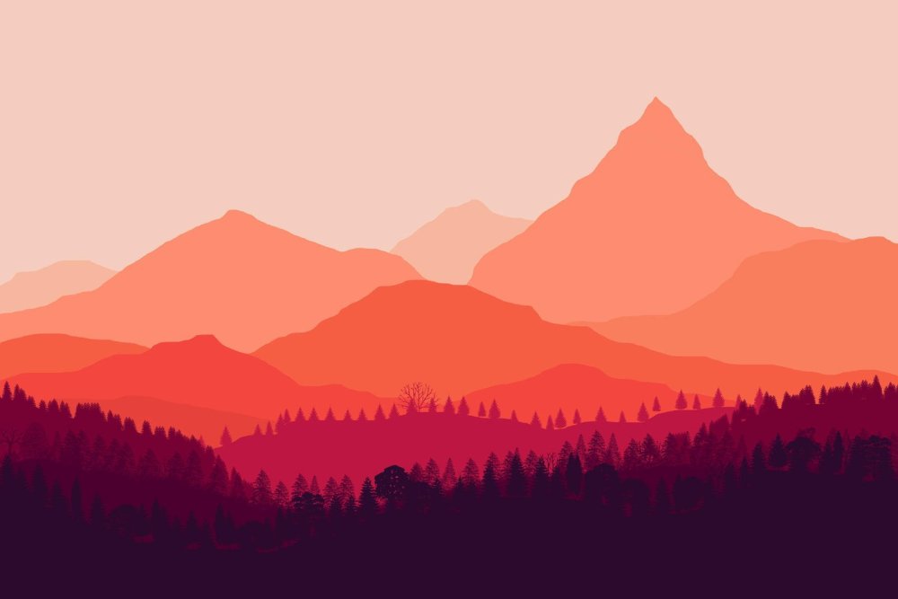 Горы вектор