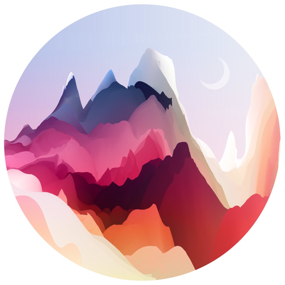 Стилизованные горы