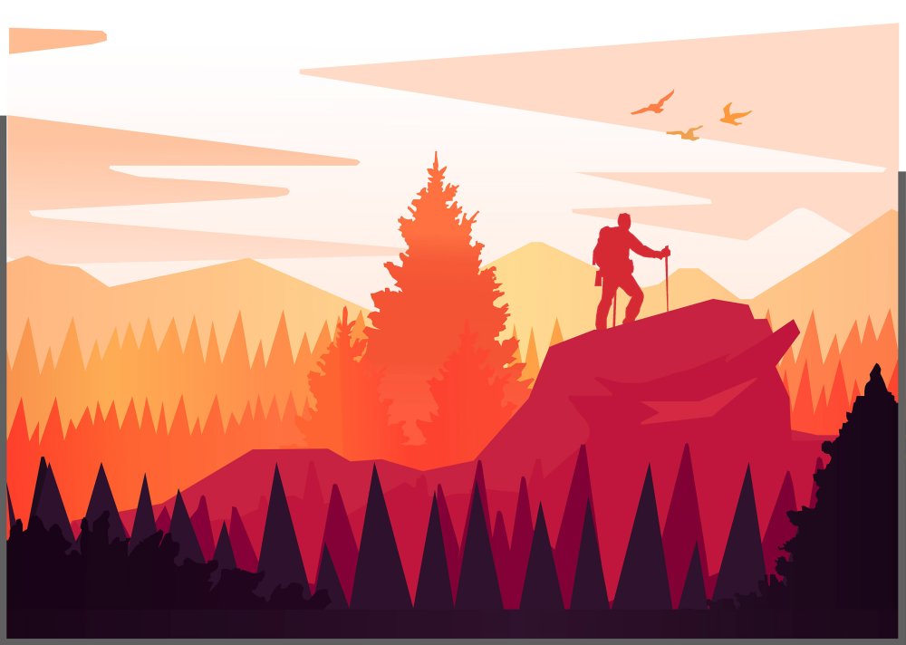 Горная гряда вектор