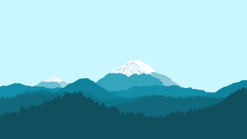 Горы силуэт