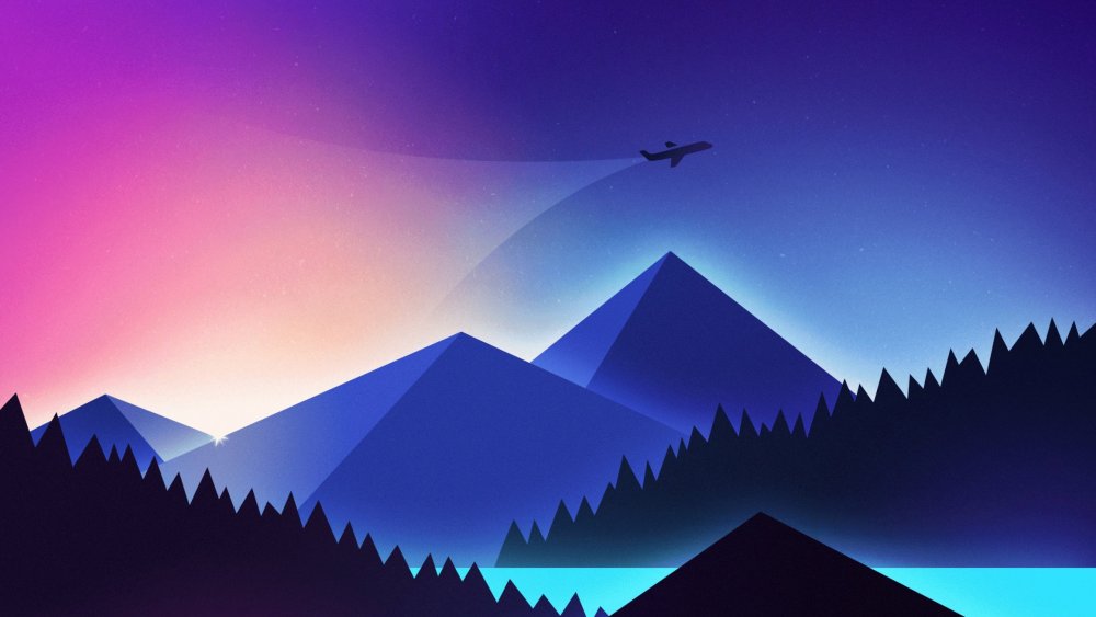 Горы силуэт