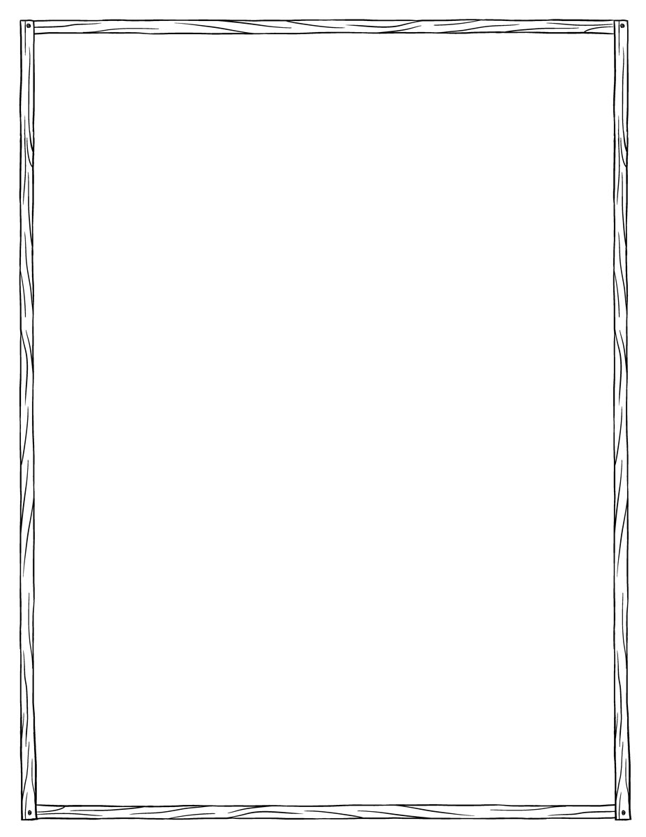 Рамки для текста простые черно-белые