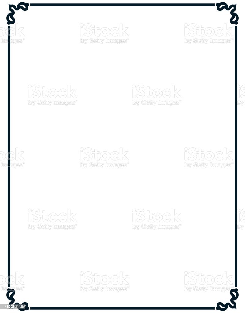 Рамка для текста строгая а4