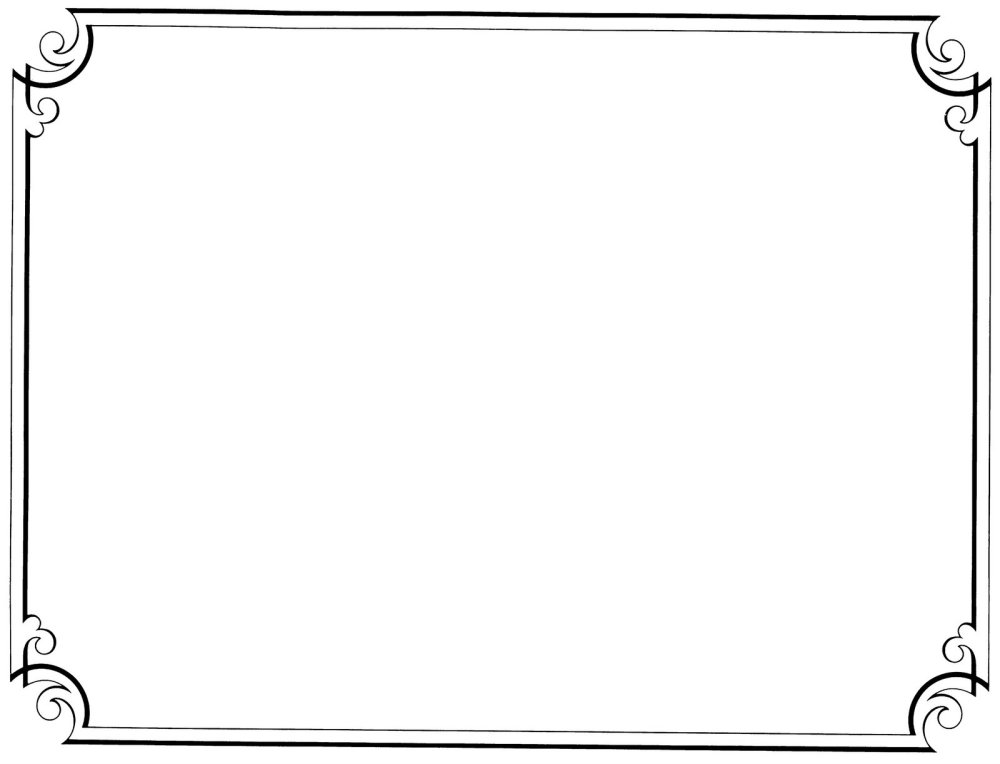 Рамка черно белая горизонтальная