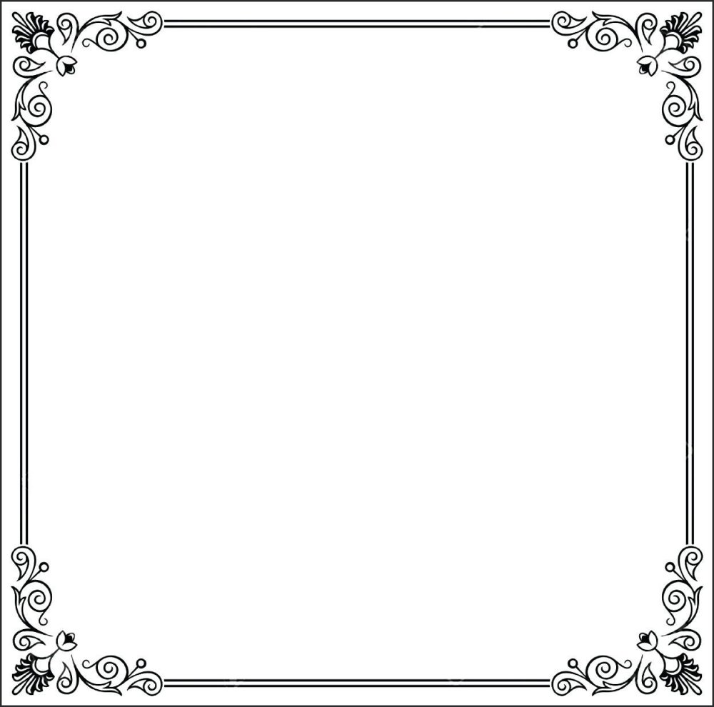 Рамка черно белая