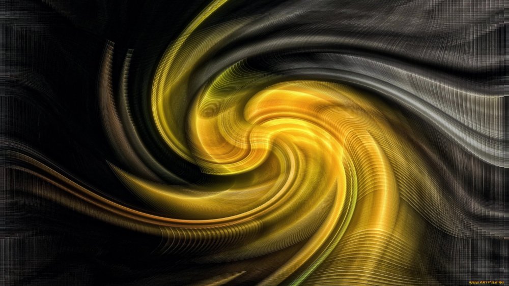 Черно желтая абстракция